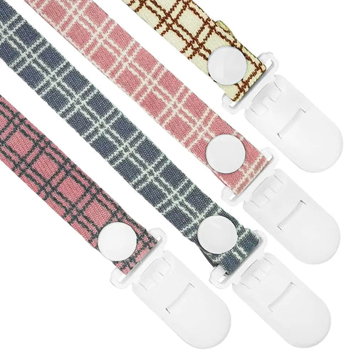 4 Pack Colorful Pacifier Clips for toddlers